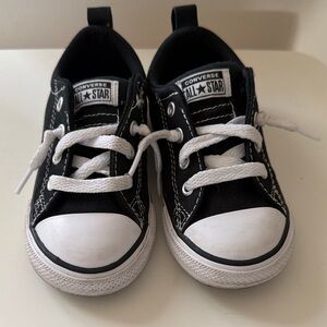 Converse Kids Black and White Sneakers
